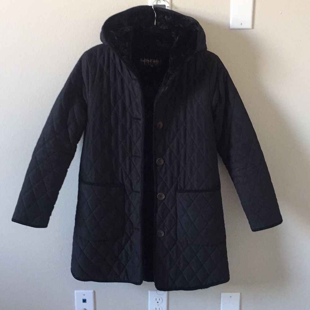 Quilted Faux Fur Heavy Winter Coat